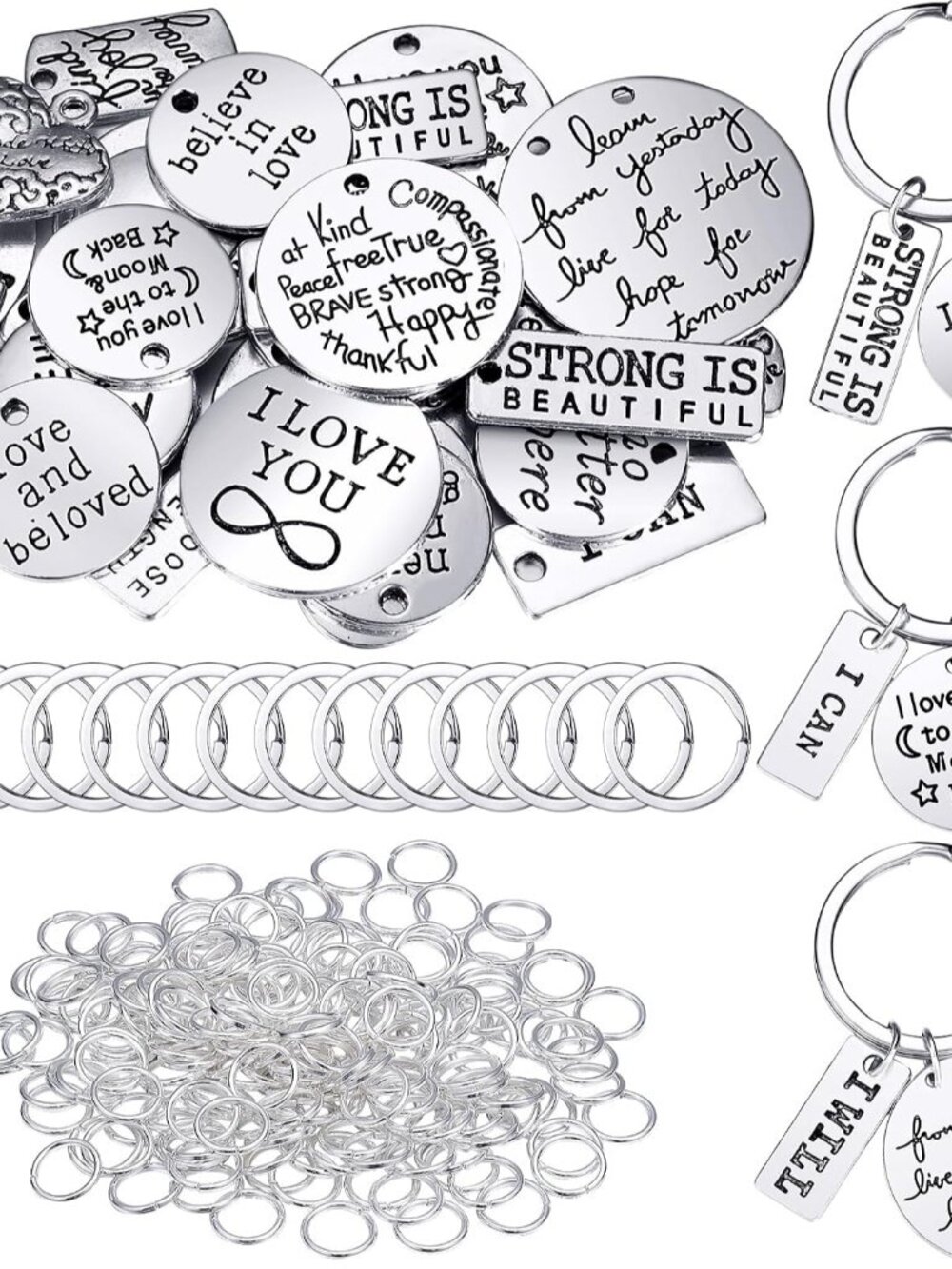 259 Pcs Inspirational Charm Bulk Small DIY Charm for Jewelry Making